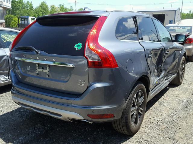 YV440MRRXH2012230 - 2017 VOLVO XC60 T5 GRAY photo 4