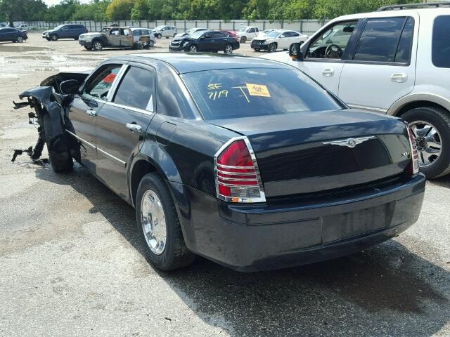 2C3KA43R17H689287 - 2007 CHRYSLER 300 BLACK photo 3