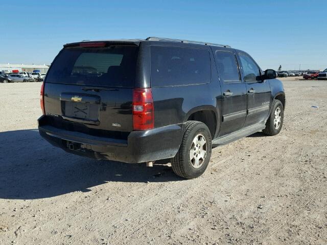 1GNUCHE01AR125965 - 2010 CHEVROLET SUBURBAN C BLACK photo 4