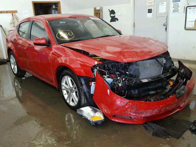 1B3BD1FG1BN574718 - 2011 DODGE AVENGER MA RED photo 1