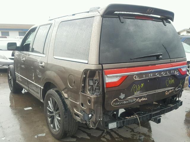 5LMJJ2HT9FEJ12506 - 2015 LINCOLN NAVIGATOR BROWN photo 3