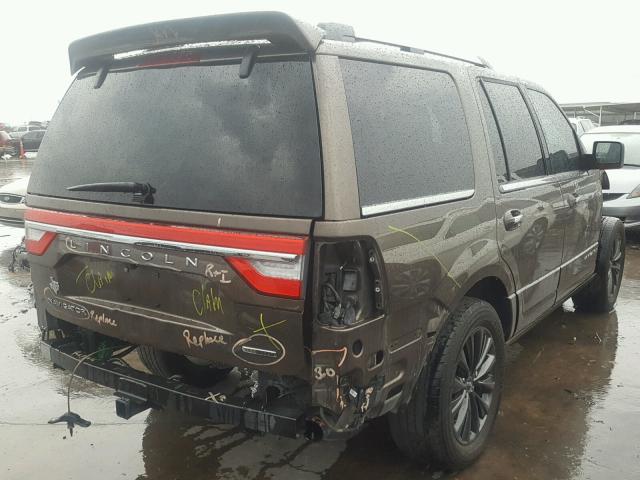 5LMJJ2HT9FEJ12506 - 2015 LINCOLN NAVIGATOR BROWN photo 4