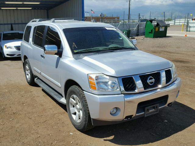 5N1AA08B74N746988 - 2004 NISSAN ARMADA SE SILVER photo 1