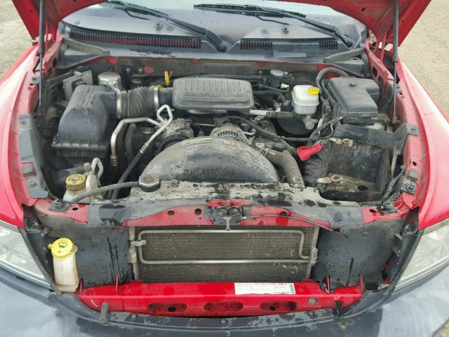 1D7HE38K78S536946 - 2008 DODGE DAKOTA SXT RED photo 7