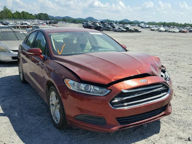 3FA6P0H75ER245378 - 2014 FORD FUSION SE MAROON photo 1