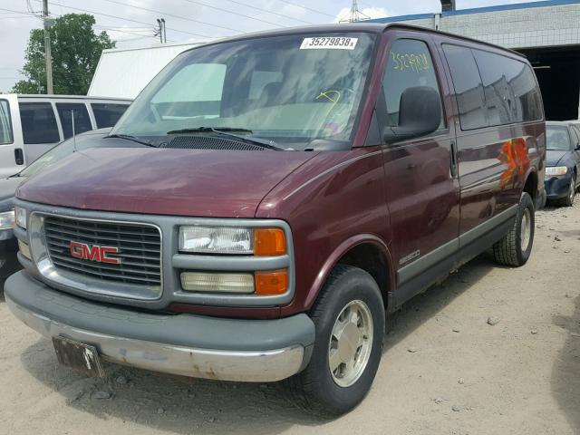 1GKFG15R4X1013006 - 1999 GMC SAVANA G15 BURGUNDY photo 2