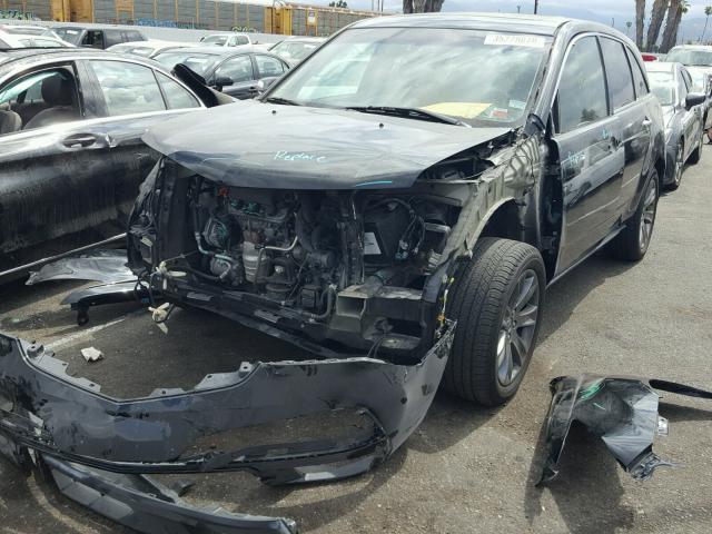 2HNYD2H54BH528913 - 2011 ACURA MDX ADVANC BLACK photo 2