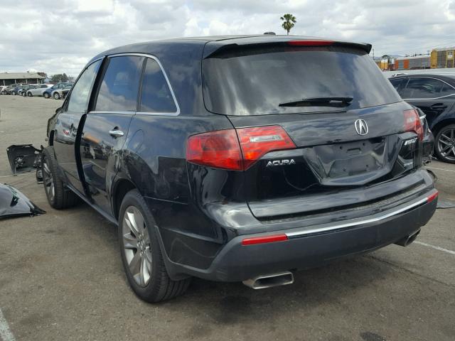 2HNYD2H54BH528913 - 2011 ACURA MDX ADVANC BLACK photo 3