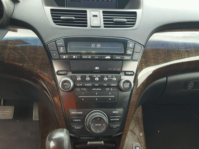 2HNYD2H54BH528913 - 2011 ACURA MDX ADVANC BLACK photo 9