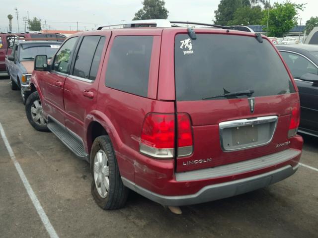 5LMEU68H53ZJ15287 - 2003 LINCOLN AVIATOR 红色 照片 3