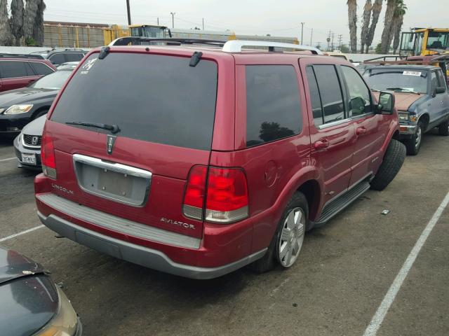 5LMEU68H53ZJ15287 - 2003 LINCOLN AVIATOR 红色 照片 4