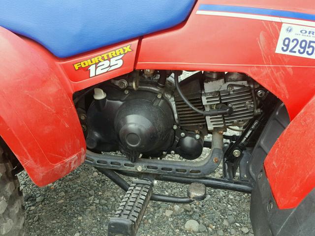 JH3TE0506GC141738 - 1986 HONDA TRX125 RED photo 7