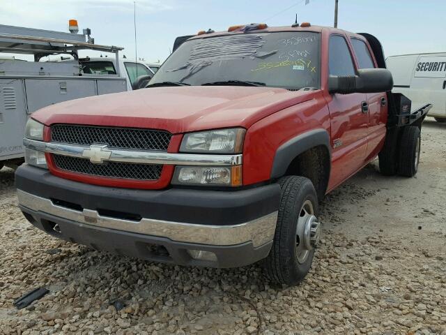 1GCJK33143F184803 - 2003 CHEVROLET SILVERADO RED photo 2