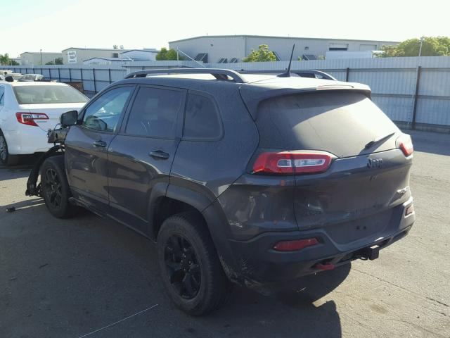 1C4PJMBS9GW215451 - 2016 JEEP CHEROKEE T GRAY photo 3