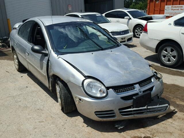 1B3ES56C74D502745 - 2004 DODGE NEON SXT SILVER photo 1