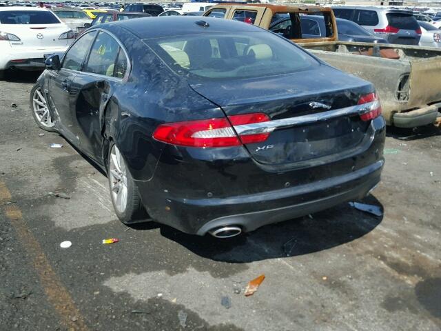 SAJWA0FB5CLS52296 - 2012 JAGUAR XF BLACK photo 3