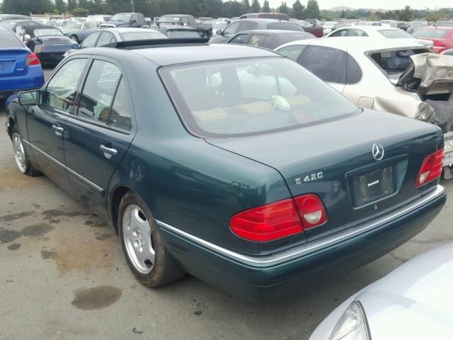 WDBJF72F7VA354904 - 1997 MERCEDES-BENZ E 420 GREEN photo 3