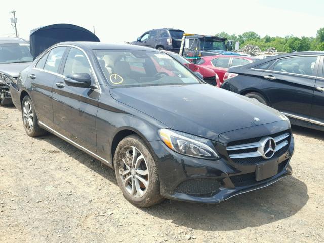 WDDWF4KB6GR133940 - 2016 MERCEDES-BENZ C 300 4MAT BLACK photo 1