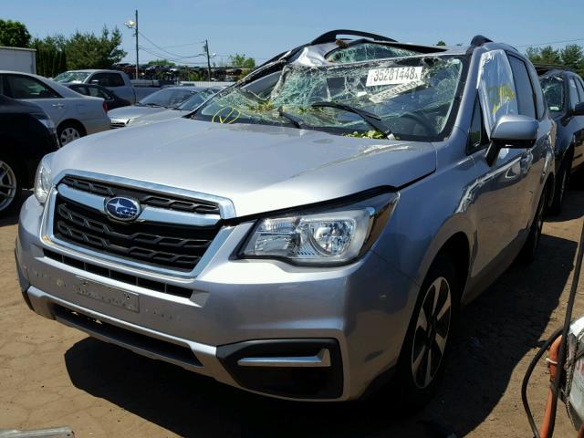 JF2SJAEC8HG486186 - 2017 SUBARU FORESTER 2 SILVER photo 2