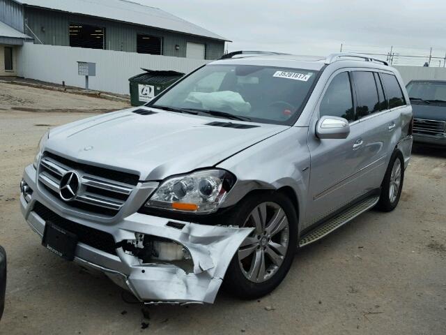 4JGBF2FE5AA621781 - 2010 MERCEDES-BENZ GL 350 BLU SILVER photo 2