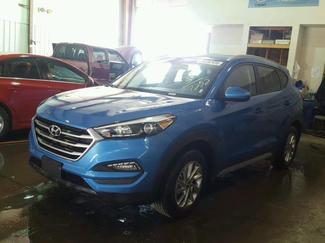 KM8J3CA44JU637252 - 2018 HYUNDAI TUCSON LIM BLUE photo 2