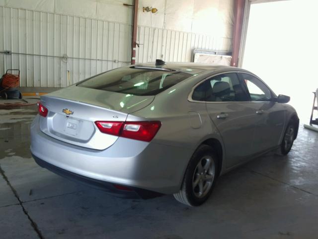 1G1ZB5ST4GF289678 - 2016 CHEVROLET MALIBU LS 银色 照片 4