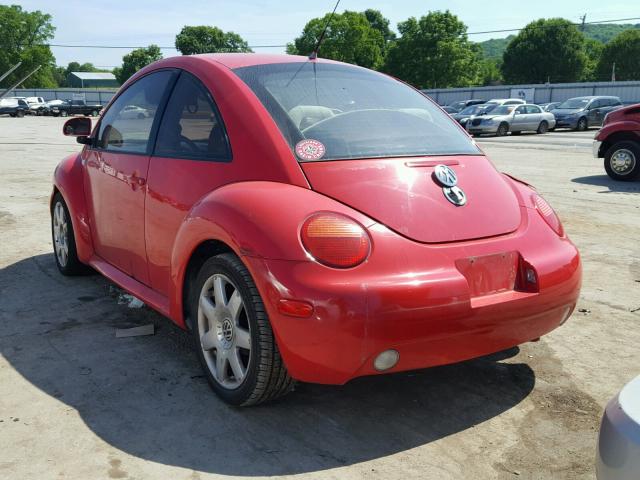 3VWBC21C5YM416975 - 2000 VOLKSWAGEN NEW BEETLE 红色 照片 3