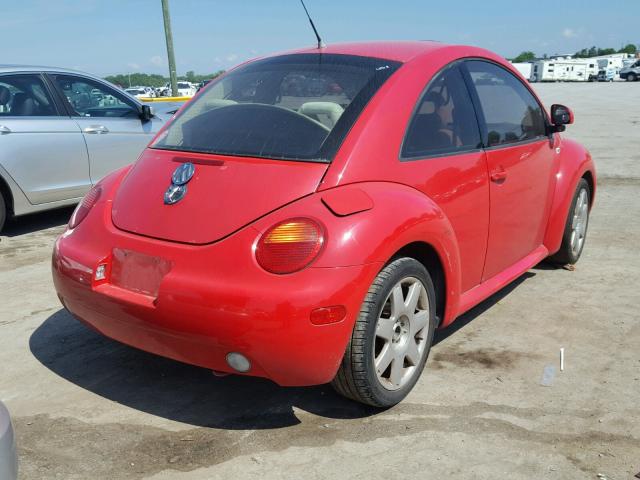 3VWBC21C5YM416975 - 2000 VOLKSWAGEN NEW BEETLE 红色 照片 4