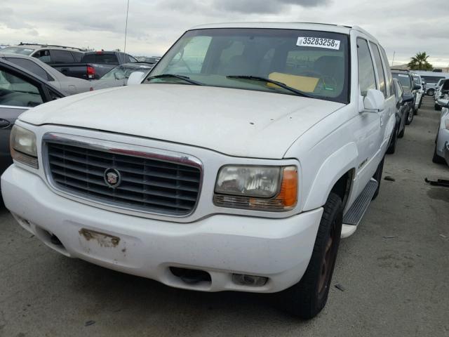 1GYEK13R4XR413863 - 1999 CADILLAC ESCALADE WHITE photo 2