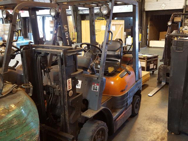 6FGCU2575018 - 1999 TOYOTA FORKLIFT YELLOW photo 2