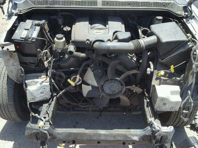 1N6AA07B55N506925 - 2005 NISSAN TITAN XE SILVER photo 7