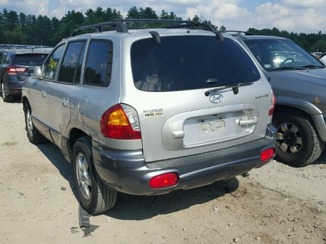 KM8SB12B43U413538 - 2003 HYUNDAI SANTA FE SILVER photo 3