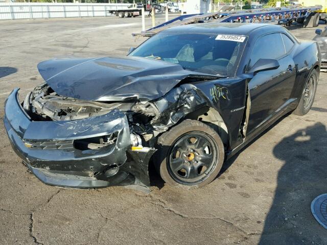 2G1FB1E34F9213716 - 2015 CHEVROLET CAMARO LS GRAY photo 2