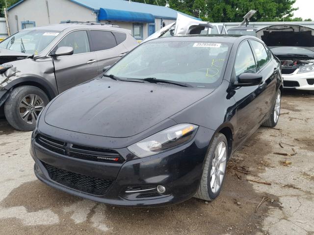 1C3CDFBH7DD134370 - 2013 DODGE DART SXT BLACK photo 2