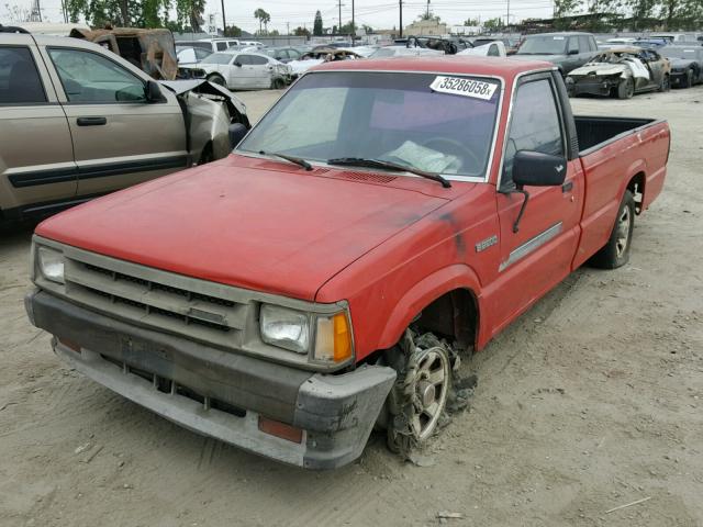 JM2UF2137J0372145 - 1988 MAZDA B2200 LONG RED photo 2