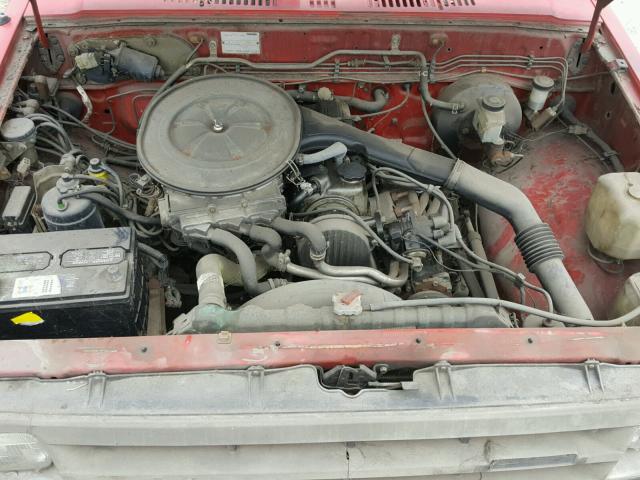 JM2UF2137J0372145 - 1988 MAZDA B2200 LONG RED photo 7