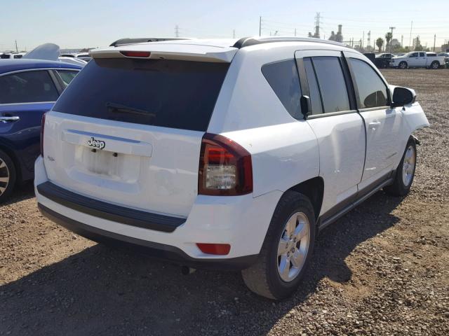 1C4NJCBA5ED777056 - 2014 JEEP COMPASS SP WHITE photo 4
