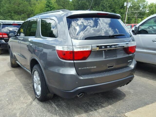 1D4SD4GT7BC711722 - 2011 DODGE DURANGO CR GRAY photo 3