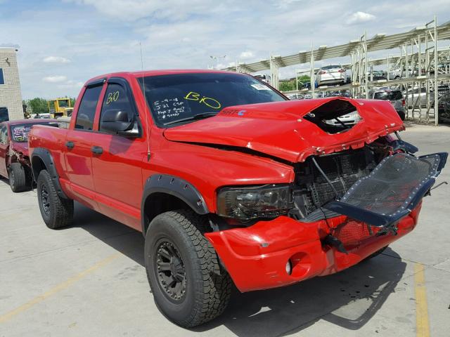 3D7KU28C04G152441 - 2004 DODGE RAM 2500 S RED photo 1