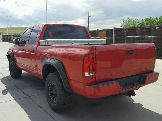 3D7KU28C04G152441 - 2004 DODGE RAM 2500 S RED photo 3