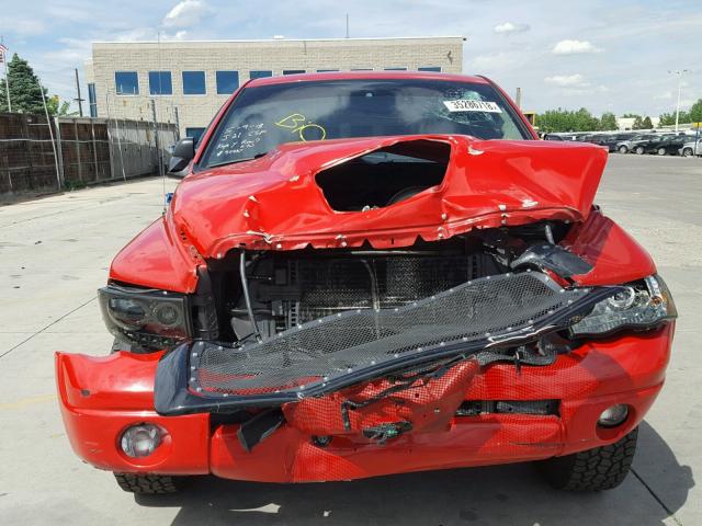 3D7KU28C04G152441 - 2004 DODGE RAM 2500 S RED photo 9