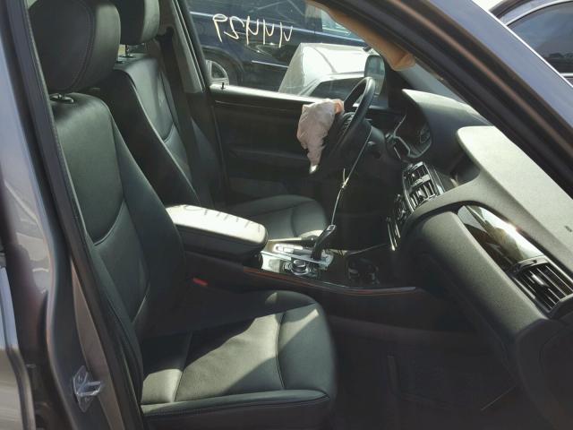 5UXWX9C53E0D30693 - 2014 BMW X3 XDRIVE2 GRAY photo 5