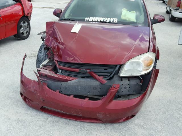 1G1AP18P977204815 - 2007 CHEVROLET COBALT SS RED photo 9