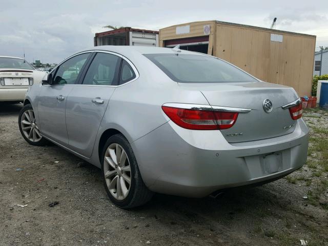 1G4PR5SK9D4144463 - 2013 BUICK VERANO CON SILVER photo 3