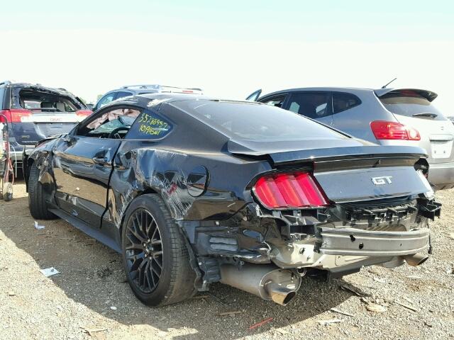 1FA6P8CF1H5276499 - 2017 FORD MUSTANG GT BLACK photo 3