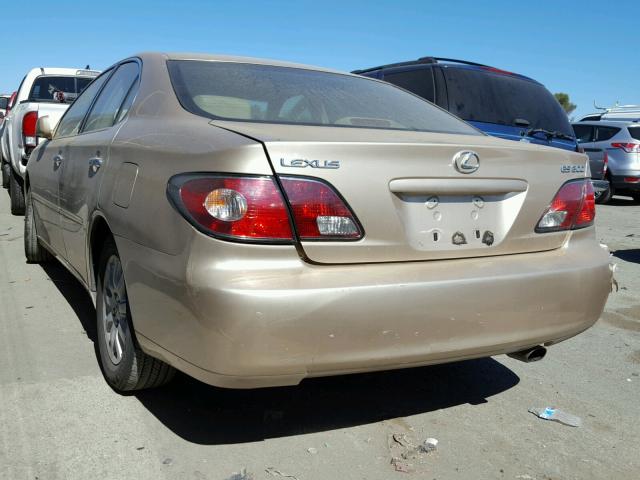 JTHBF30G930091181 - 2003 LEXUS ES 300 GOLD photo 3