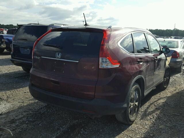 5J6RM3H75EL008609 - 2014 HONDA CR-V EXL BURGUNDY photo 4