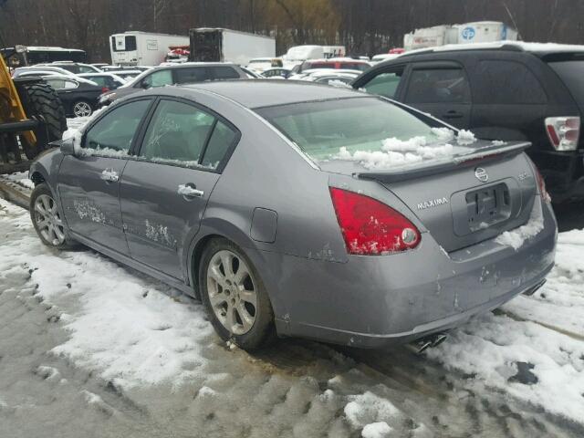 1N4BA41E07C844108 - 2007 NISSAN MAXIMA SE GRAY photo 3