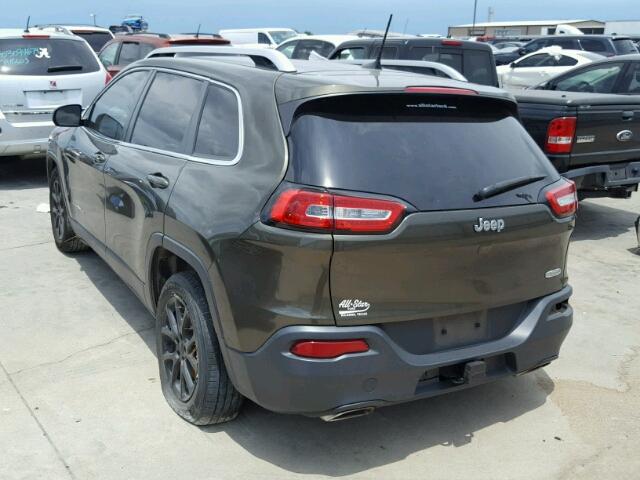 1C4PJLCS7GW137955 - 2016 JEEP CHEROKEE L GREEN photo 3