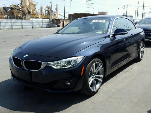 WBA3T7C58G5A38710 - 2016 BMW 435 XI BLUE photo 2